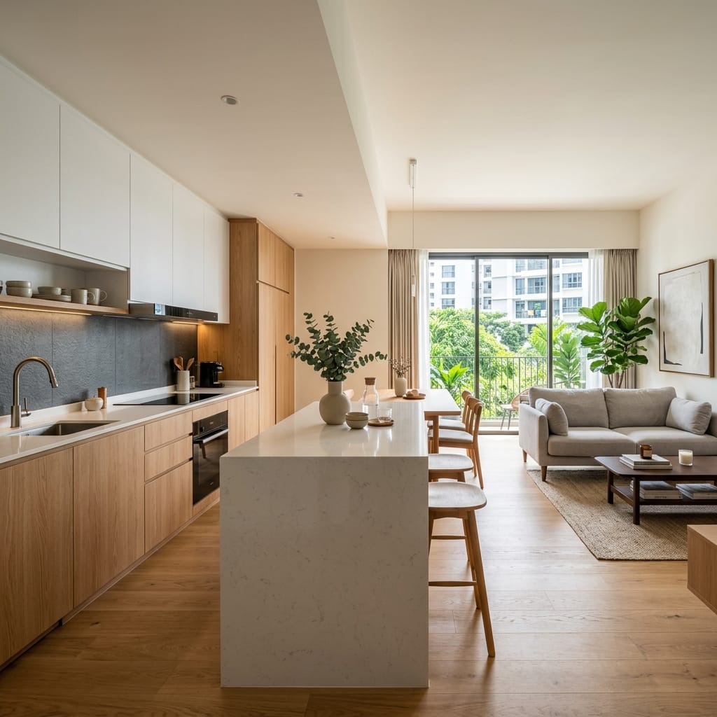 HDB Kitchen Renovation & Open Concept Guide hero kitchen 1784866178380