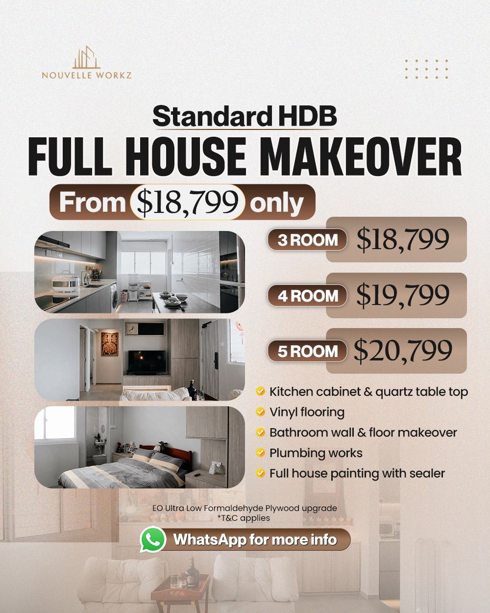 HDB premium renovation