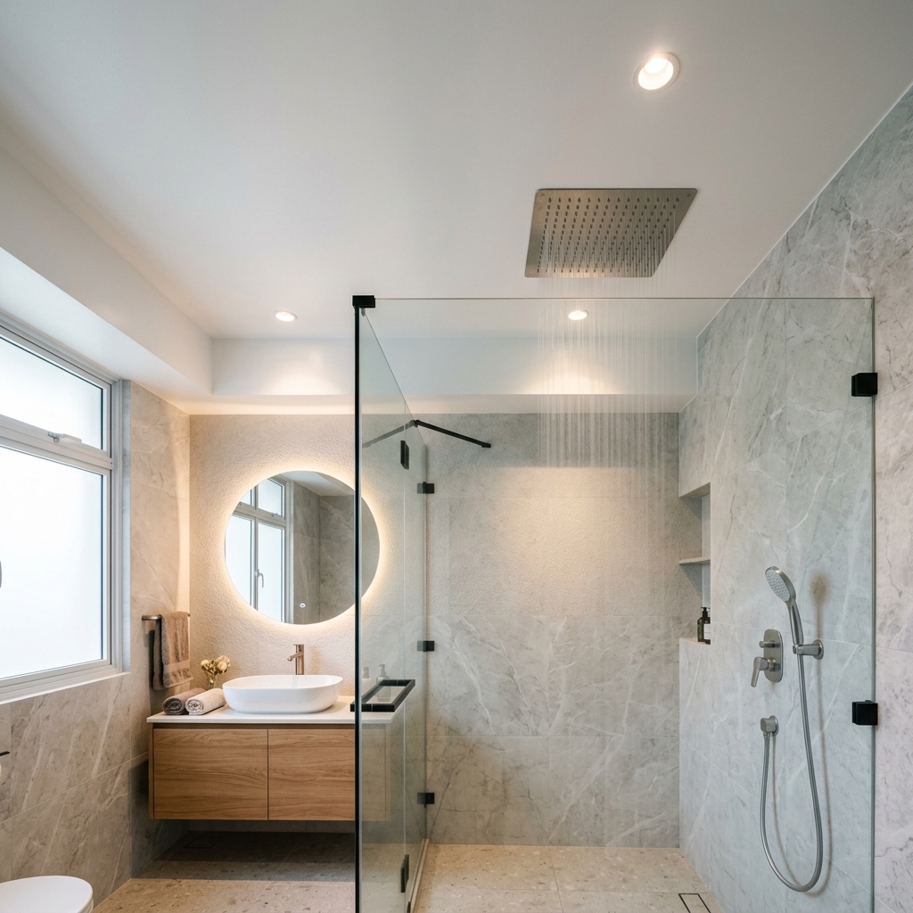 Perfect HDB bathroom ceiling handover