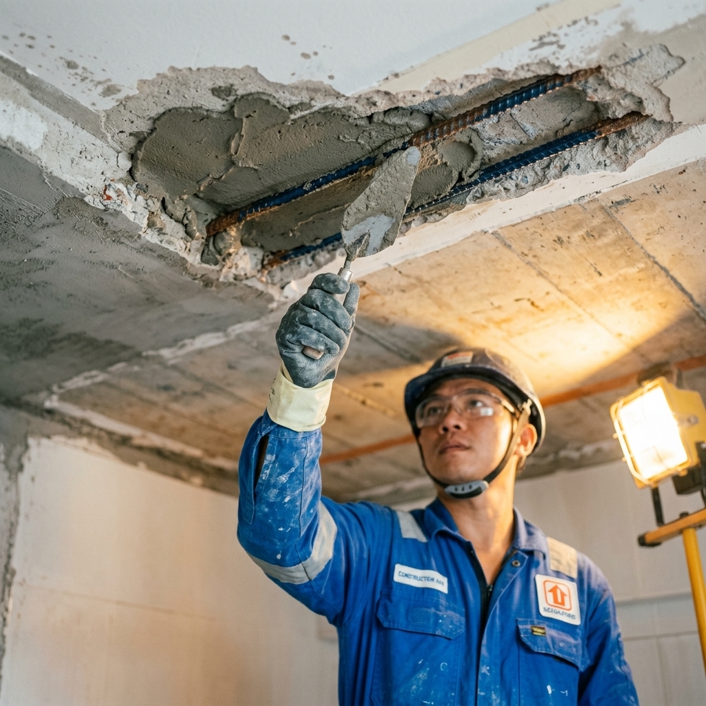 Anti-rust ceiling repair process
