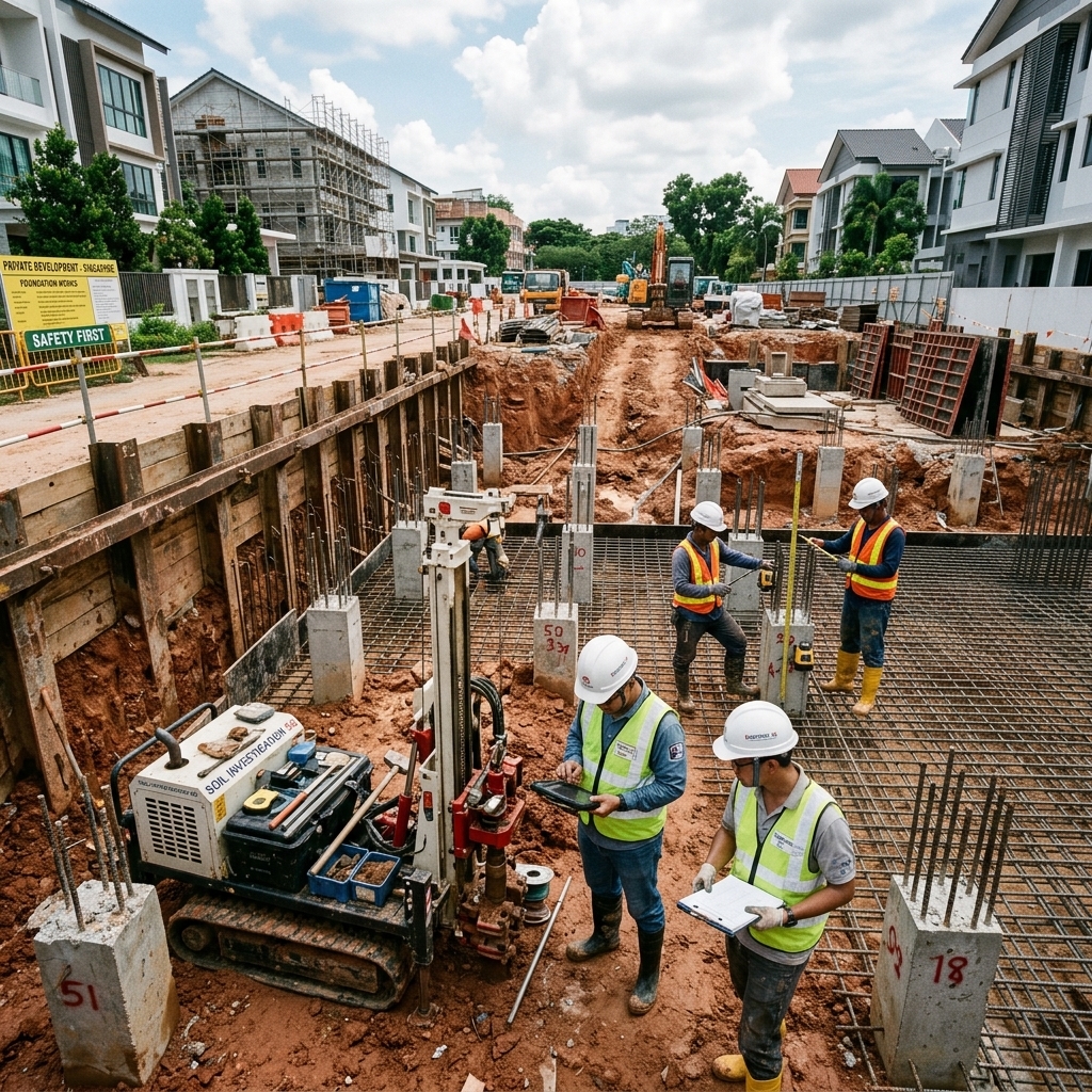 Soil Investigation Foundation Landed Property Singapore