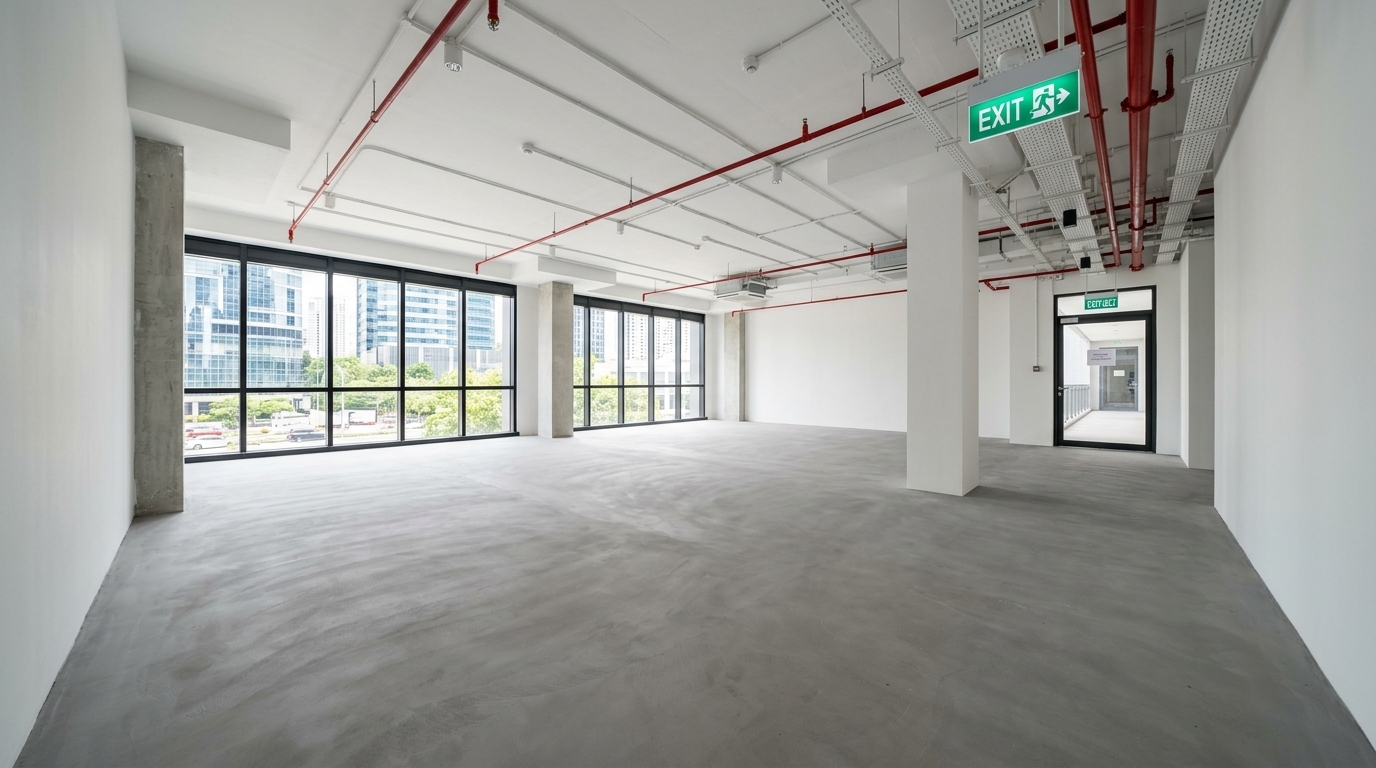 Completed Bare Shell Commercial Office Handover Singapore