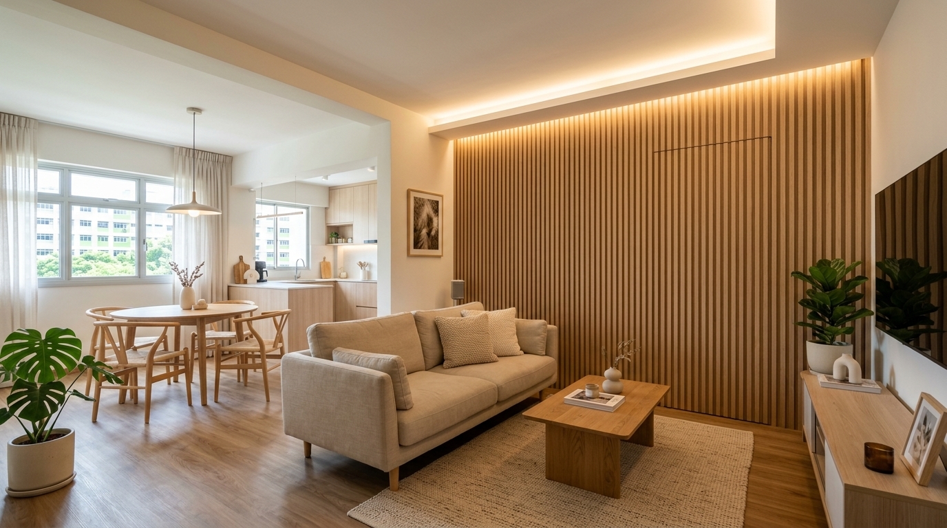 Fully renovated 30-year-old resale HDB flat in Singapore